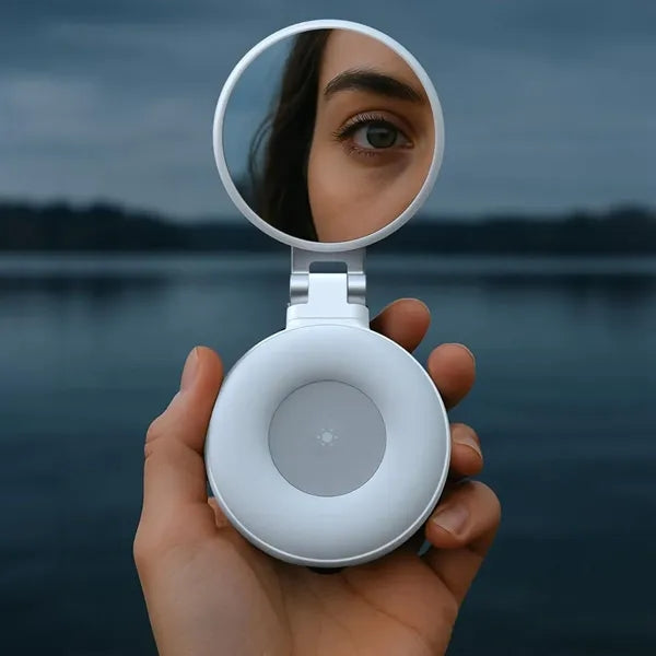 Magnetic Phone Selfie Ring LED Light with Built in Mirror