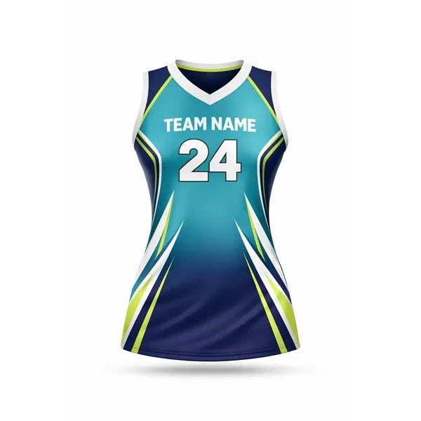 Custom Women's Volleyball Sleeveless Jersey (Sublimated)
