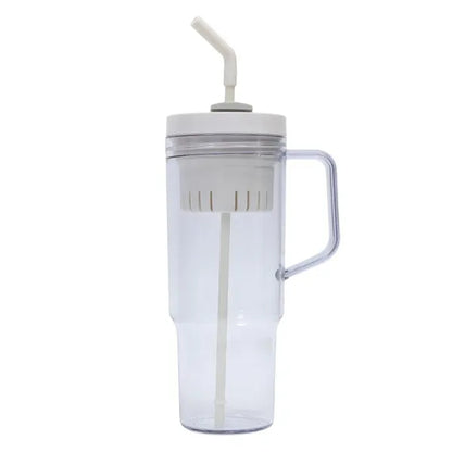 40oz Travel Mug with Handle & Straw