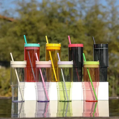40oz Travel Mug with Handle & Straw