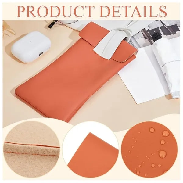 Soft Leather Eyeglass Bags