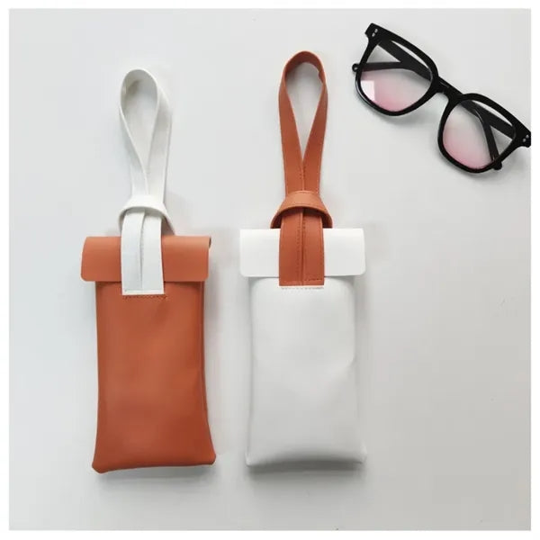 Soft Leather Eyeglass Bags
