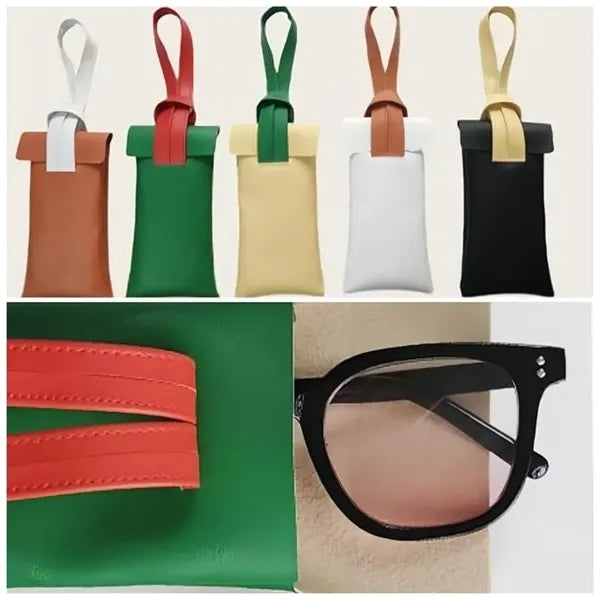 Soft Leather Eyeglass Bags