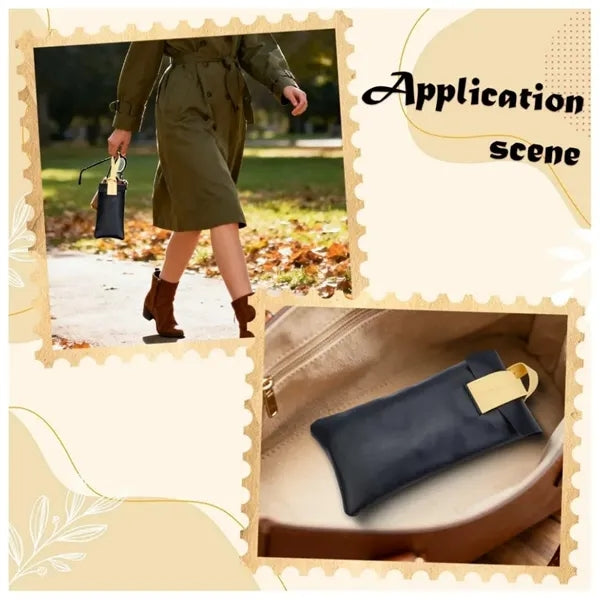 Soft Leather Eyeglass Bags