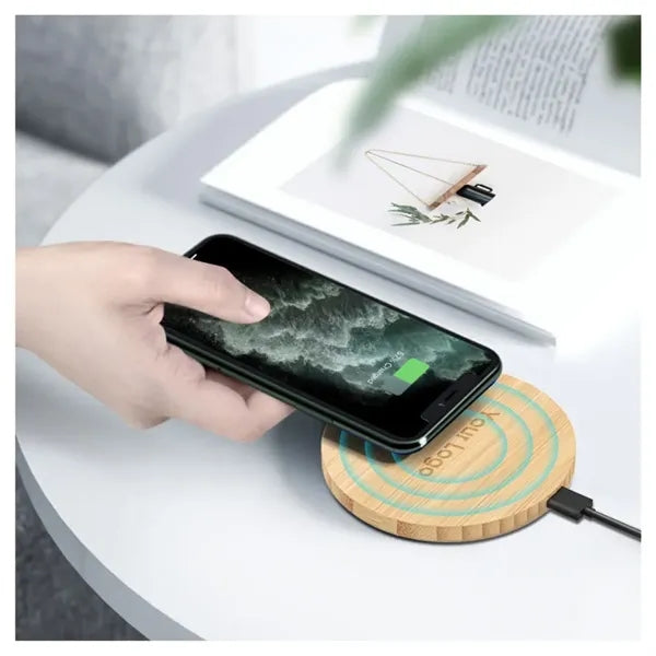 Bamboo Wood Fast Wireless Charger