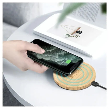 Bamboo Wood Fast Wireless Charger