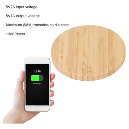 Bamboo Wood Fast Wireless Charger