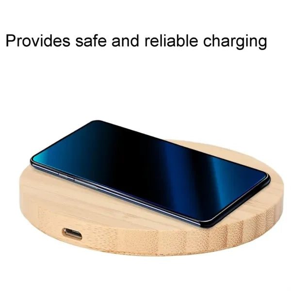Bamboo Wood Fast Wireless Charger
