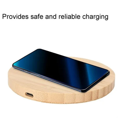 Bamboo Wood Fast Wireless Charger