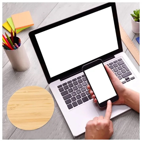 Bamboo Wood Fast Wireless Charger