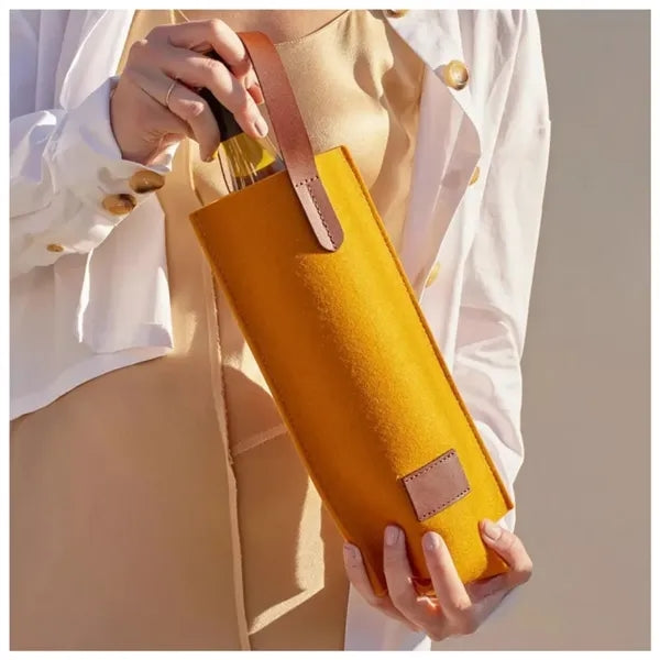 Felt Bottle Wine Tote Bag