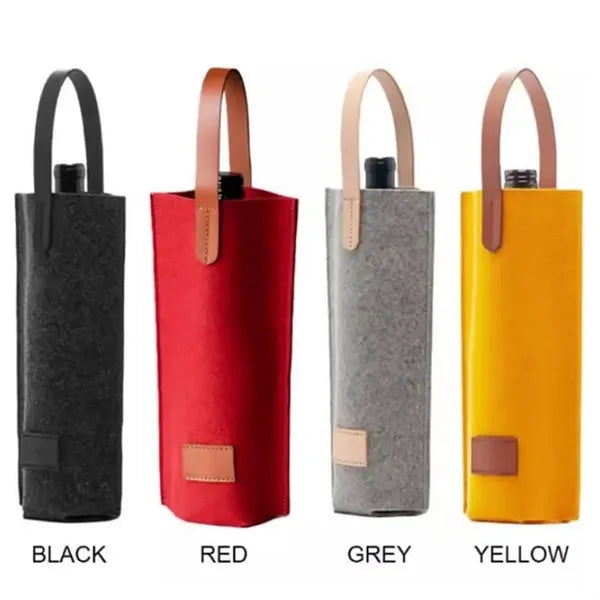 Felt Bottle Wine Tote Bag