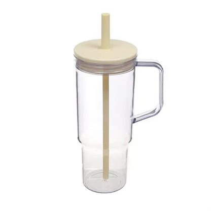 40oz Travel Mug with Handle & Straw