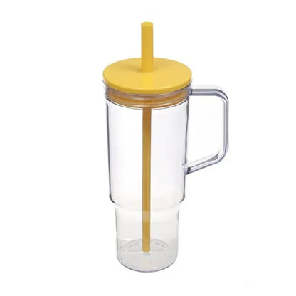 40oz Travel Mug with Handle & Straw