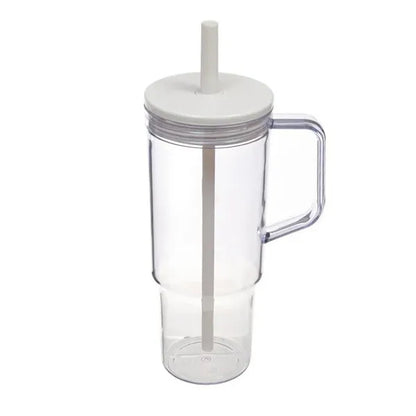 40oz Travel Mug with Handle & Straw