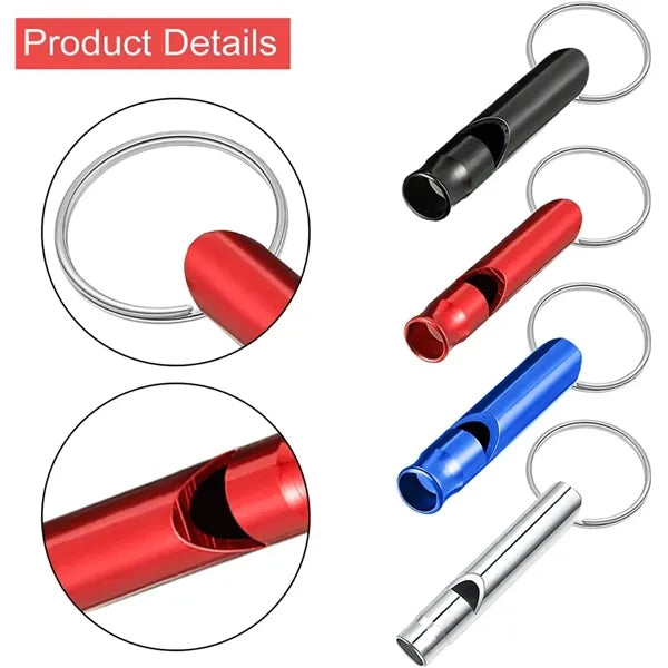 Aluminum Emergency Survival Whistle Keychain