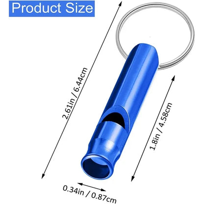 Aluminum Emergency Survival Whistle Keychain