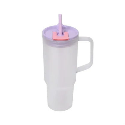 40oz Frosted Plastic Travel Tumbler