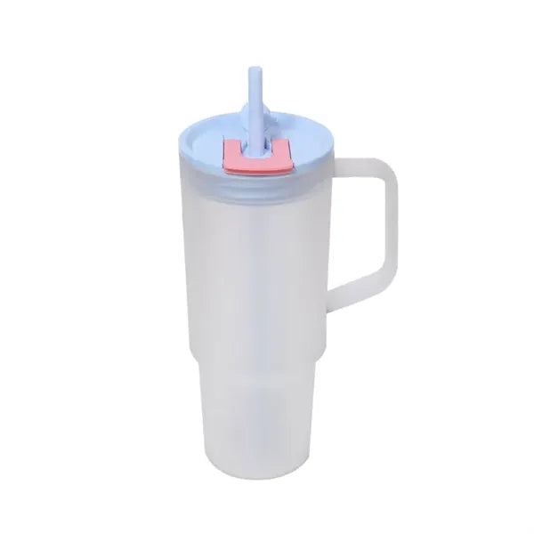 40oz Frosted Plastic Travel Tumbler
