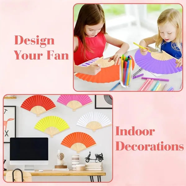 Bamboo Folding Paper Fan
