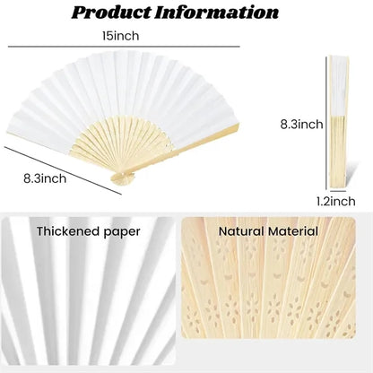 Bamboo Folding Paper Fan