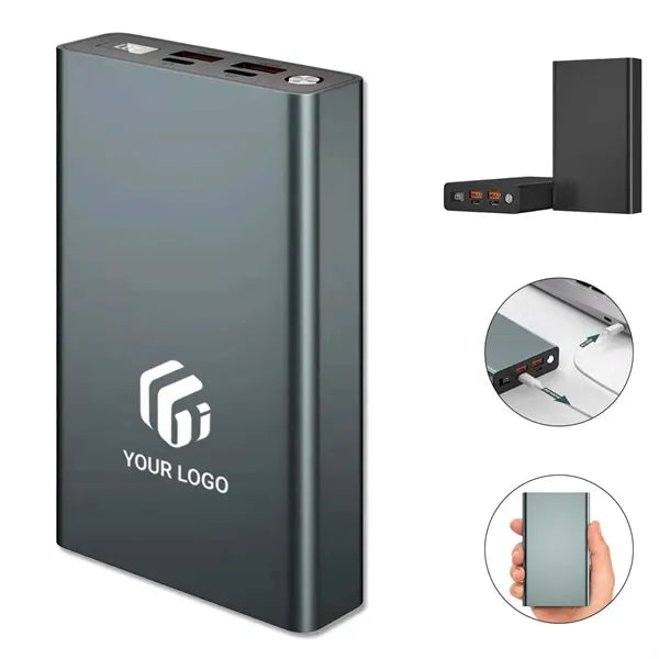 20000mAh aluminium alloy 100W fast charger laptop power bank