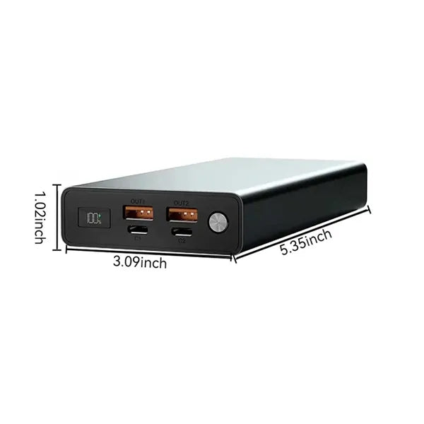 20000mAh aluminium alloy 100W fast charger laptop power bank