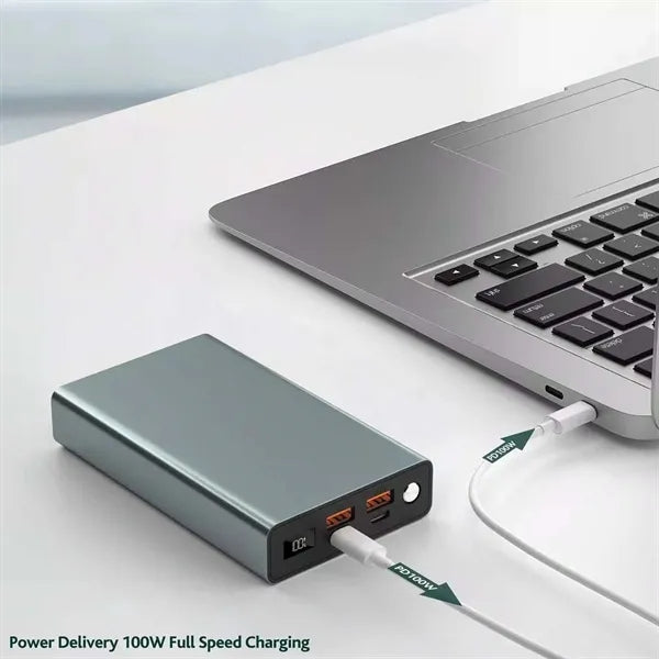 20000mAh aluminium alloy 100W fast charger laptop power bank