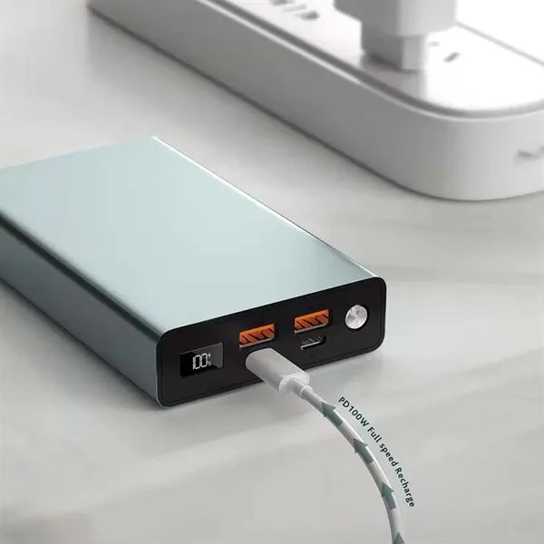 20000mAh aluminium alloy 100W fast charger laptop power bank