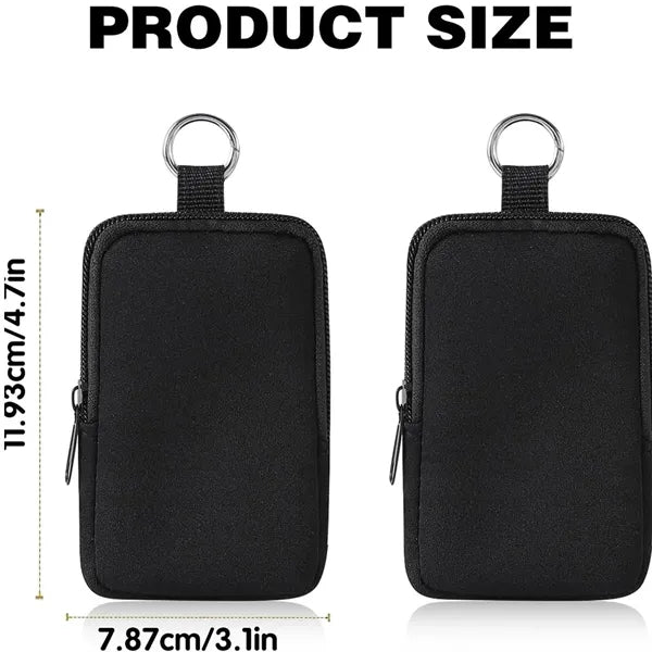 Small Soft Neoprene Pouch with Zipper