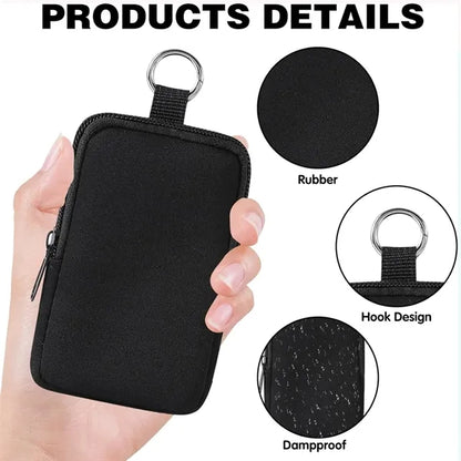 Small Soft Neoprene Pouch with Zipper