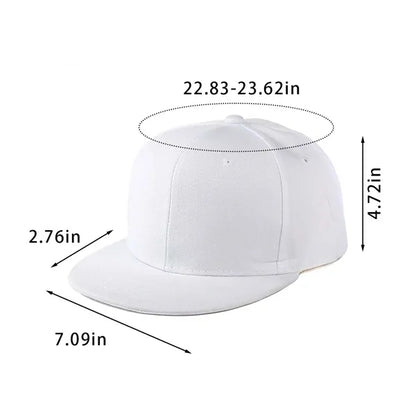 Adjustable Hip Hop Style Snapback Hat Cap with Flat Bill