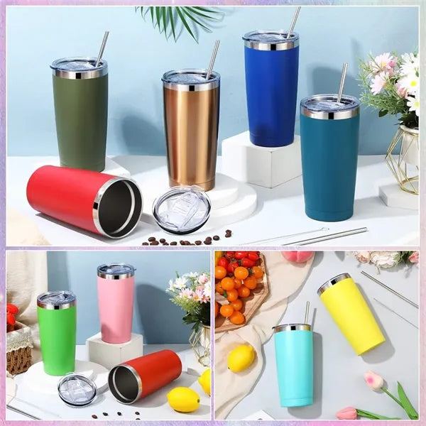 20oz Tumbler with Lid and Straw