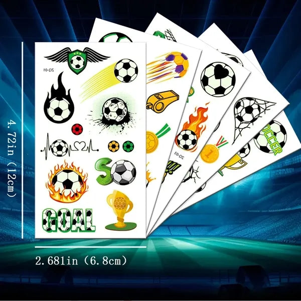 Glow-in-the-Dark Sports Tattoo Stickers