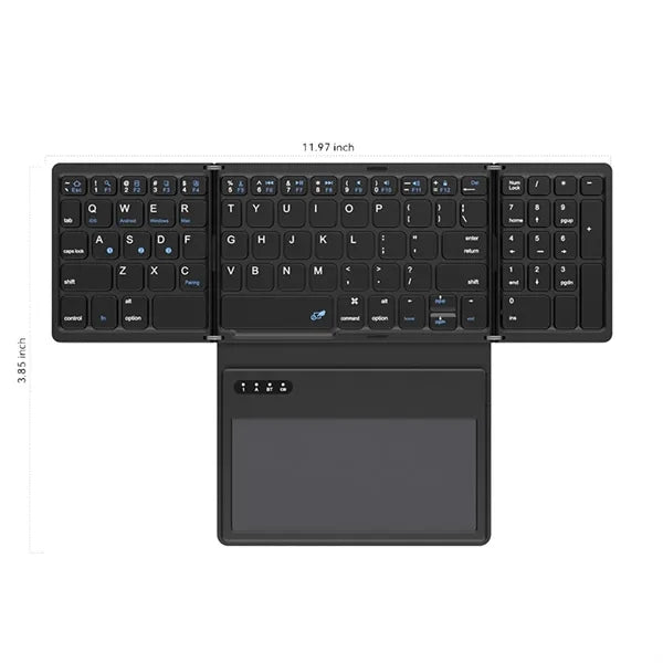 Foldable Bluetooth Keyboard For Home Work Travel Study