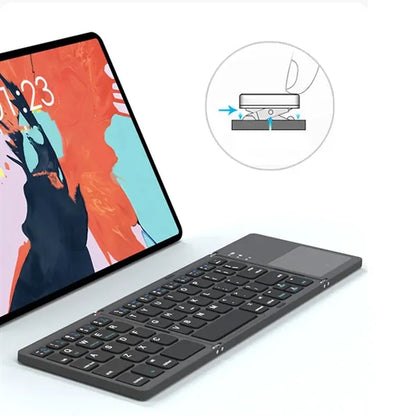 Foldable Wireless Keyboard With Touchpad