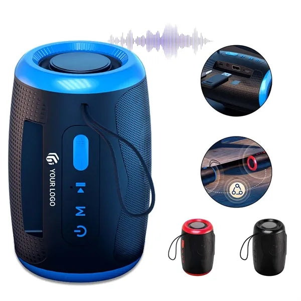 Portable waterproof wireless Bluetooth speaker for outdoor