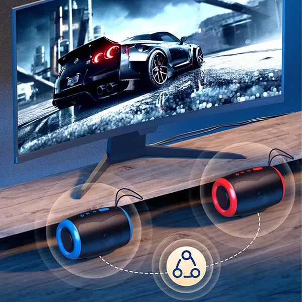 Portable waterproof wireless Bluetooth speaker for outdoor