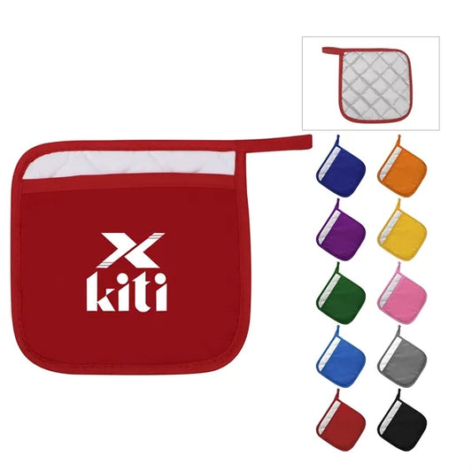 Heat Resistant Quilted Cotton Pot Holder W/Loop