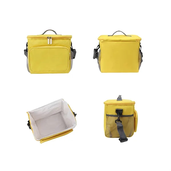10L Insulated Lunch Cooler Bag W/ Shoulder Strap & Handles