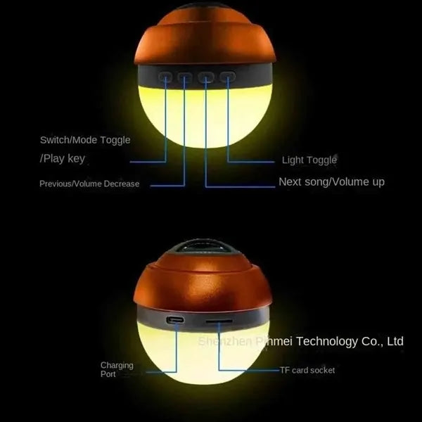 LED Mini Bluetooth Speaker With Lanyard