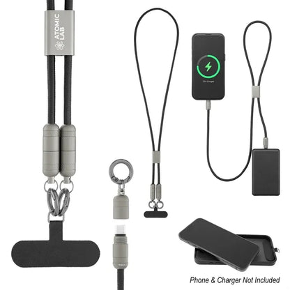 60W Charging Cable Lanyard with Phone Tether