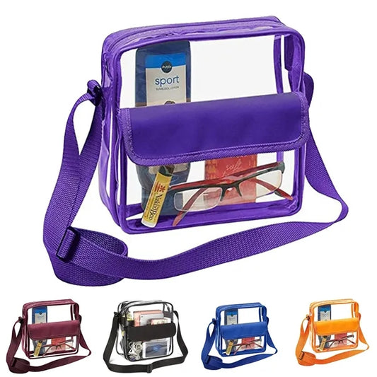Clear Messenger CrossBody Bag Stadium Approved