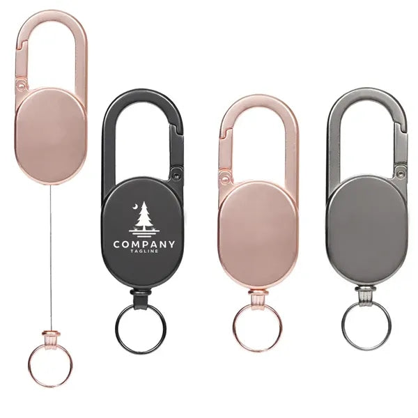 Outdoor Retractable Metal Keychain