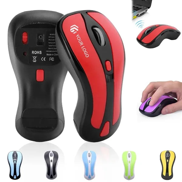 Portable 5 buttons laptop PC desktop 2.4G wireless mouse