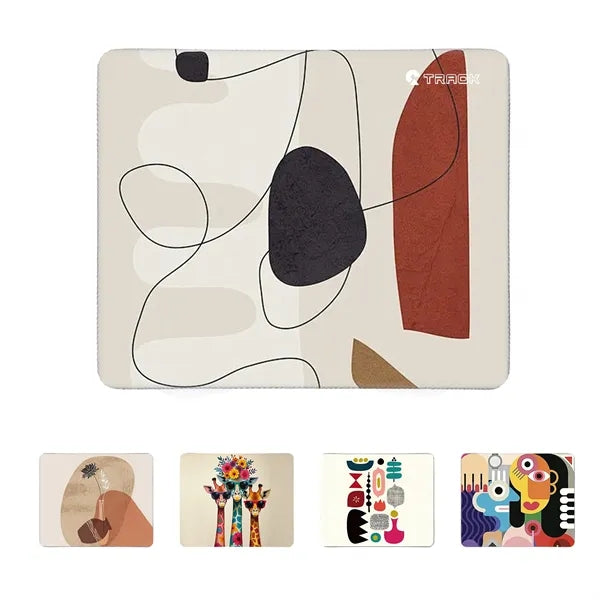 Non Slip Square Mouse Pad With Stitched Edge