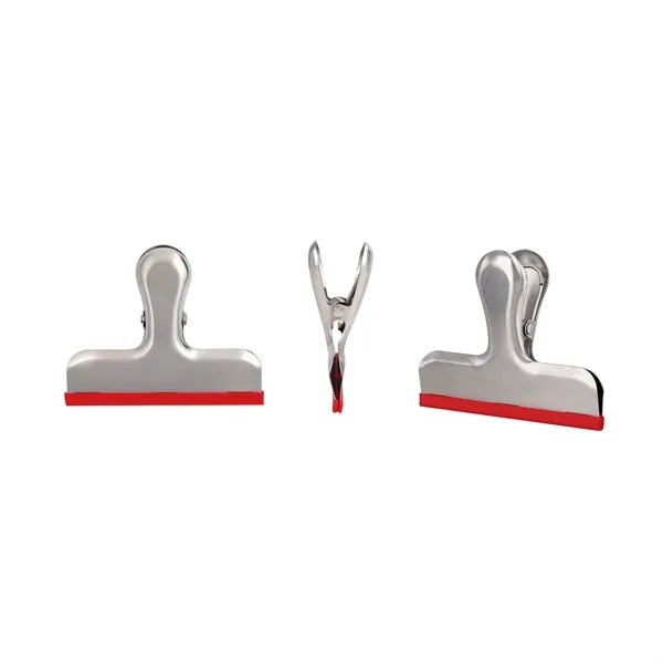 Stainless Steel Chip Bag Clips Covered With Silicone