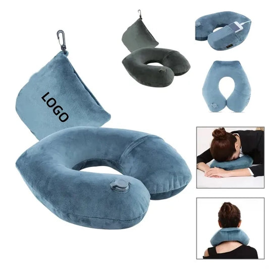 Inflatable Travel Neck Pillow for Airplane