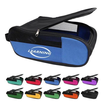 Portable Sports Golf Shoe Bag W/ Breathable Mesh Hole