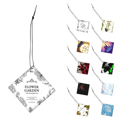 Double Side Full Color Custom Square Car Air Freshener